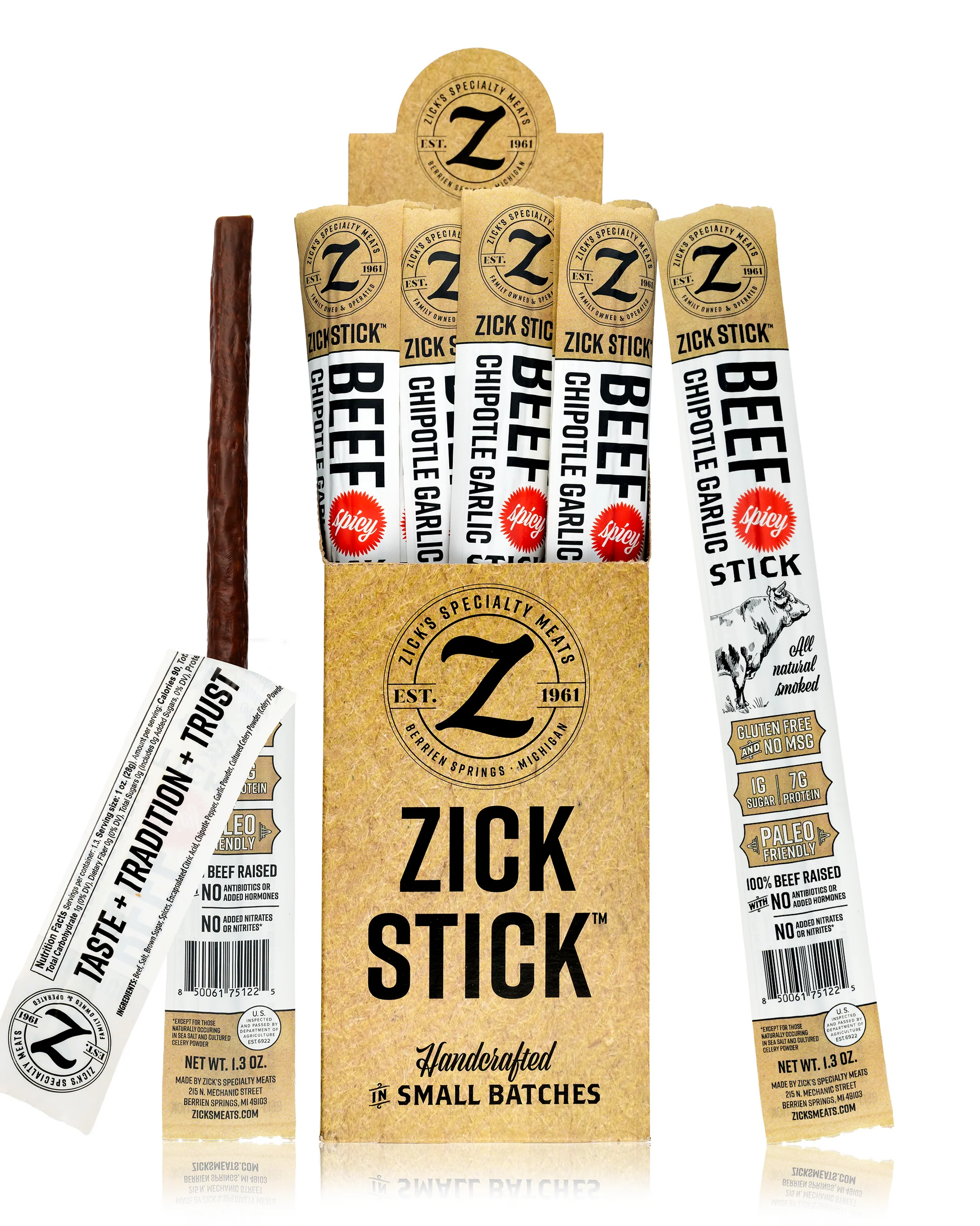 Zick's Stick Spicy Chipotle Garlic – 1.3oz