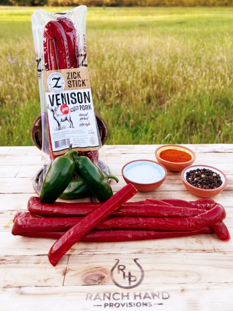 Venison Jerky - Spicy (Smoked Rope Style)