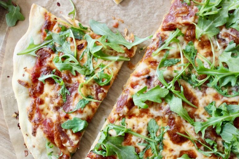 Dry-Aged Soppressata Recipe: Flatbread with Arugula and Honey